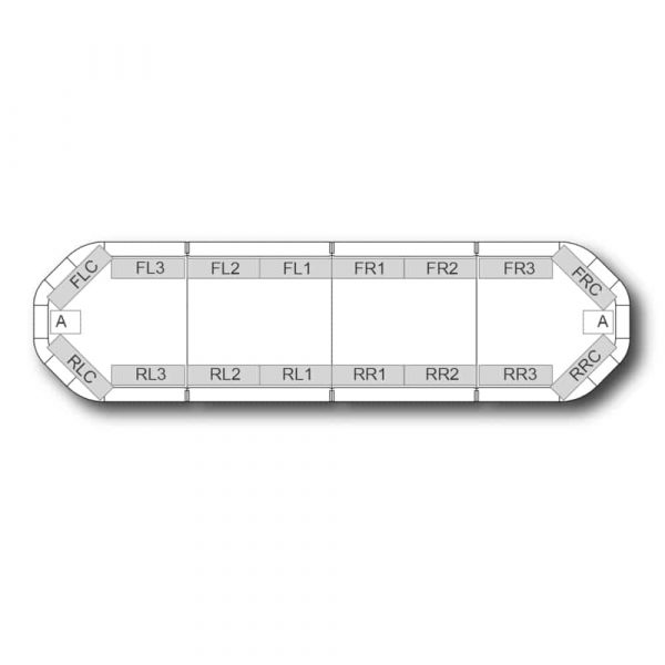 Rampe Lumineuse LEGION HE 125 cm - 120 LEDs - Rouge – Image 2